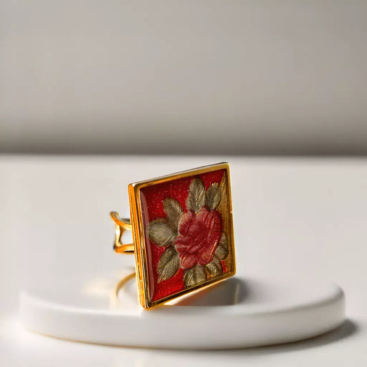 Floral Essence Square Ring