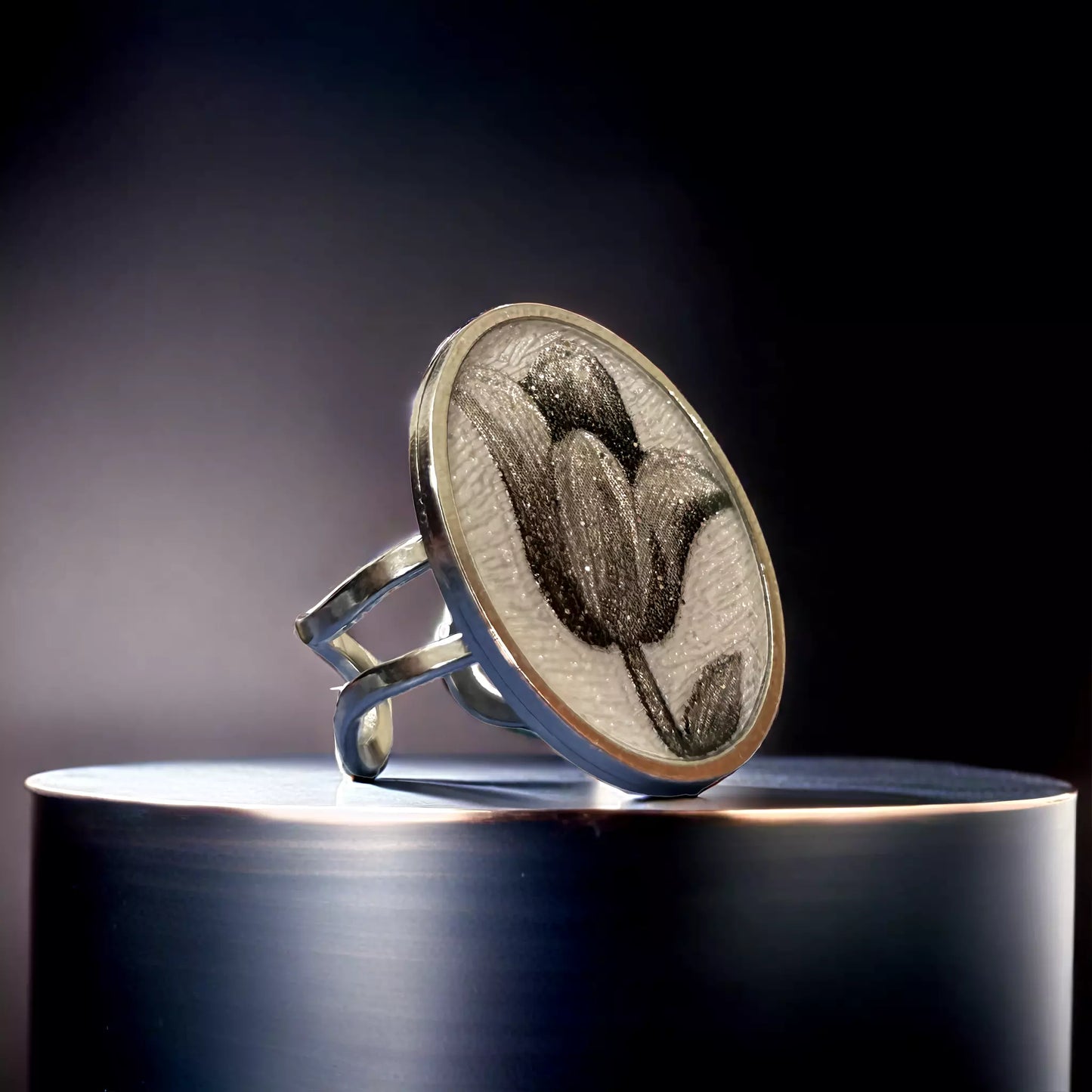 Moonlit Leaf Resin Jewelry