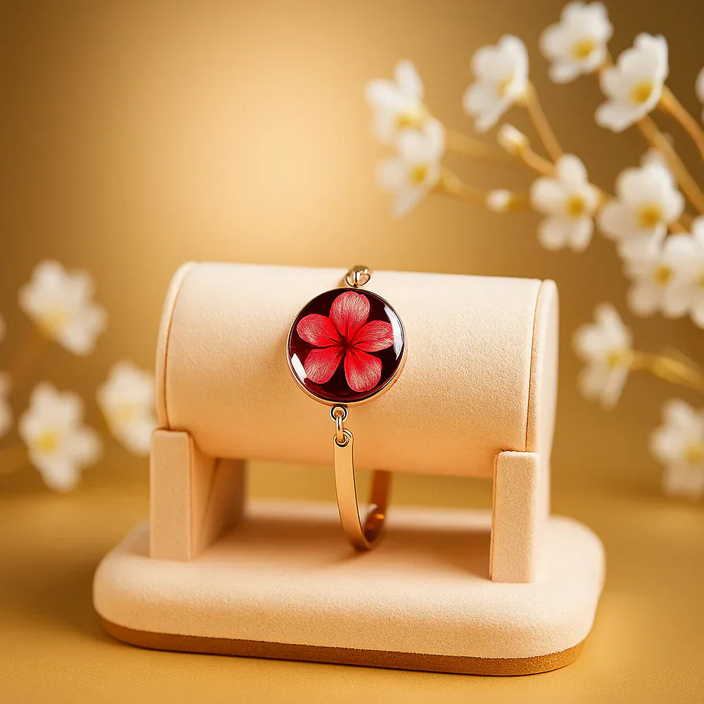Resin Floral Bracelets