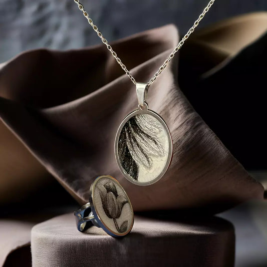 Moonlit Leaf Resin Jewelry