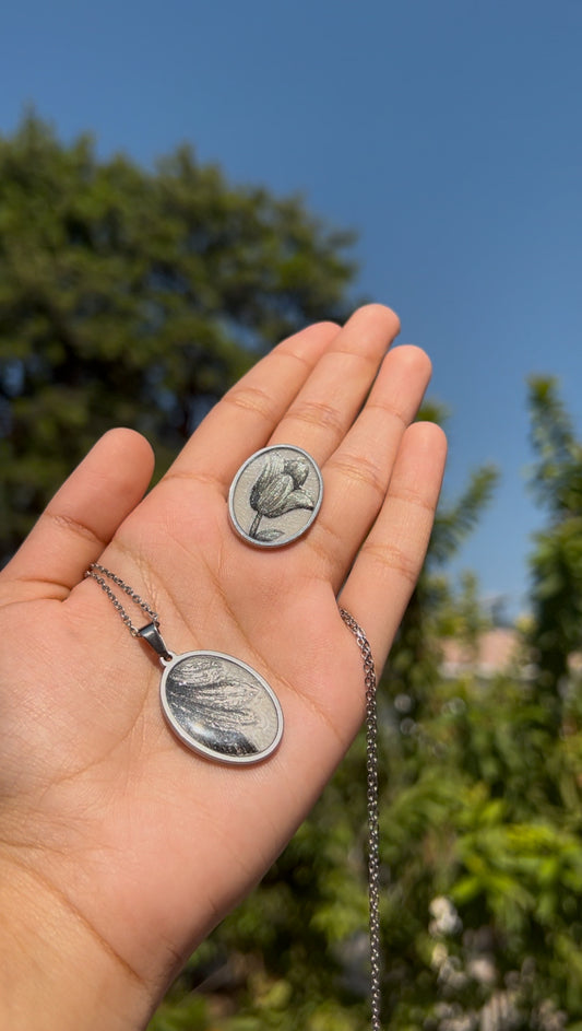 Moonlit Leaf Resin Jewelry