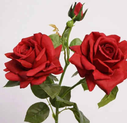 Vibrant Real Touch Rose Flowers - ZouqShoq