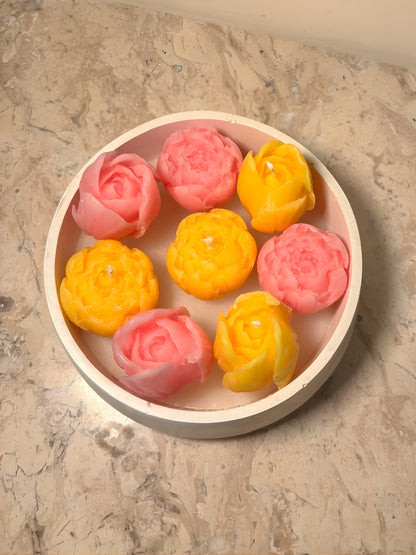 Floral Bowl Scented Candles - Elegant Floral Fragrance | ZouqShoq