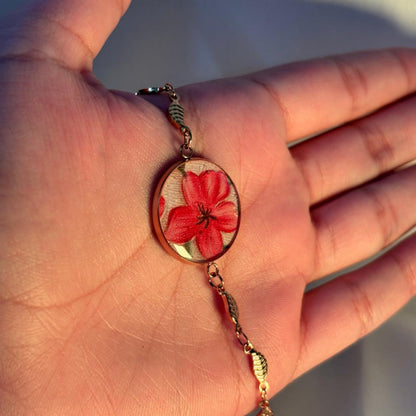 Elegant Handcrafted Bloom Resin Bracelet | ZouqShoq