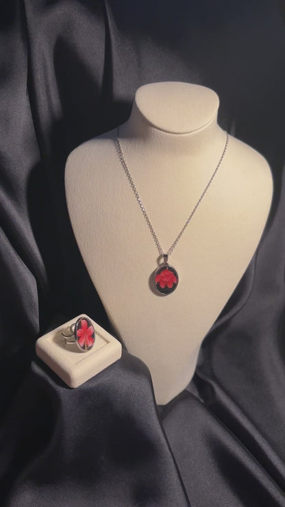 Handcrafted Eternal Blossom Resin Jewelry - ZouqShoq