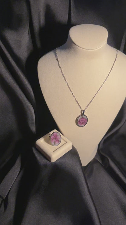 Handcrafted Eternal Blossom Resin Jewelry - ZouqShoq