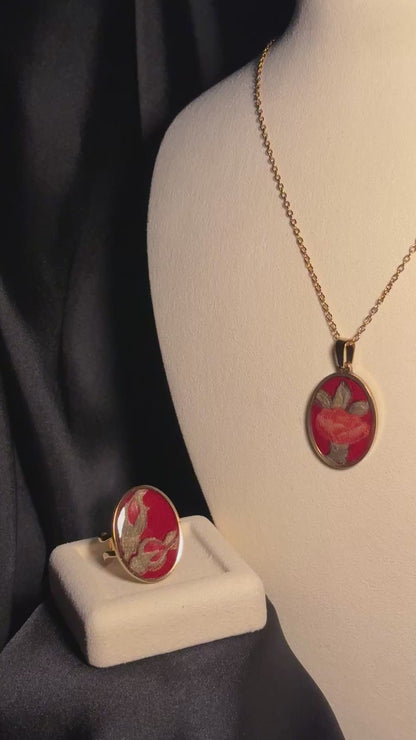 Handcrafted Eternal Blossom Resin Jewelry - ZouqShoq