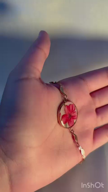 Elegant Handcrafted Bloom Resin Bracelet | ZouqShoq